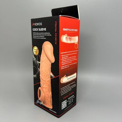 Насадка на пеніс з отвором для мошонки Kokos Cock Sleeve CS 001-M (пом'ята упаковка) - фото