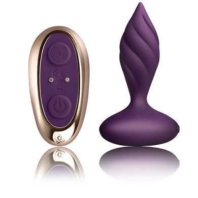 Анальна вібропробка Rocks Off Petite Sensations Desire Purple 2,8 см - фото