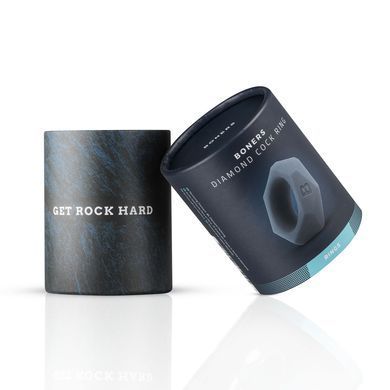 Эрекционное кольцо Boners Diamond Cock Ring Grey - фото