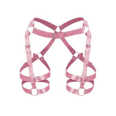 Гартеры на ноги из натуральной кожи Art of Sex Claire XS-M розовые