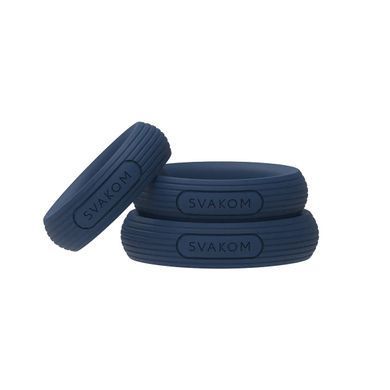 Набір ерекційних кілець Svakom Triooo cockring set (3 шт) - фото
