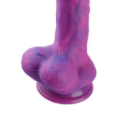 Фаллоимитатор для секс-машин Hismith 8.2&Prime; Purple Silicone Dildo Vibe, Фиолетовый