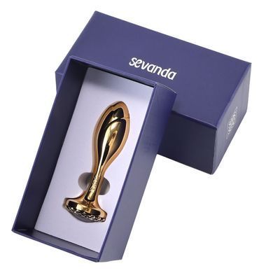 Анальна пробка (2,6 см) LOCKINK SEVANDA Pearl Rose-shape Anal Plug - фото