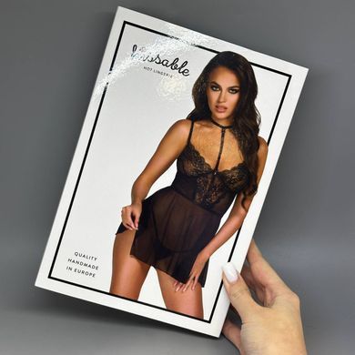 Сорочка и трусики Noir Handmade Kissable First Kiss Babydoll black S/M