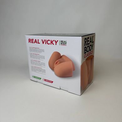 Мастурбатор напівторс анус, вагіна, вібропуля Real Body Real Vicky - фото
