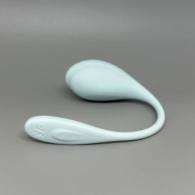 Віброяйце Satisfyer Smooth Petal Connect App Light Blue - фото