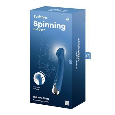 Satisfyer Spinning G-Spot 1 Blue - вибратор для точки G с ротацией - фото
