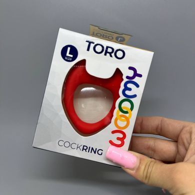 Ерекційне кільце Wooomy Toro L Red - фото
