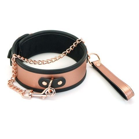 Нашийник з повідцем Liebe Seele Rose Gold Memory Collar with Leash - фото