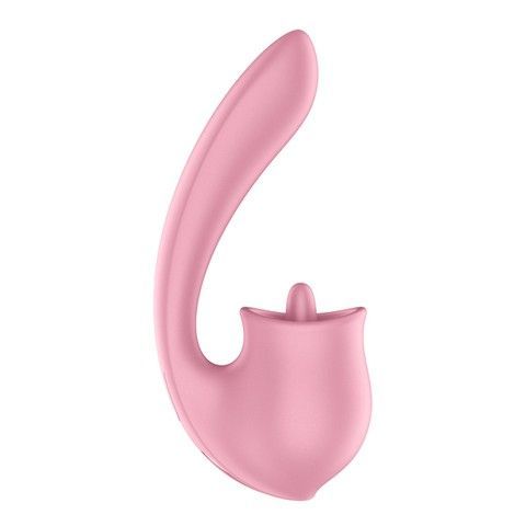 Вагінально-кліторальний вібратор із язичком Satisfyer Tongue Genius - фото