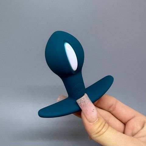 Fun Factory B BALLS UNO Bottle Green - анальна пробка зі зміщеним центром ваги зелена (3,4 см) - фото