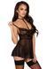 Сорочка и трусики Noir Handmade Kissable First Kiss Babydoll black S/M