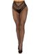 Эротические колготки Leg Avenue Crotchless Net Tights with Heart Backseam Black One Size - фото товара