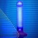 Дилдо с подсветкой Strap-On-Me Glow-LED Dildo Purple M (длина 18 см; диаметр 3,3 см) - фото товара