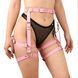 Гартеры на ноги из натуральной кожи Art of Sex Claire XS-M розовые