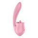 Вагінально-кліторальний вібратор із язичком Satisfyer Tongue Genius - фото товару
