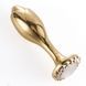 Анальна пробка (2,6 см) LOCKINK SEVANDA Pearl Rose-shape Anal Plug - фото товару