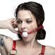 Кляп з кулькою Feral Feelings Silicon Ball Gag Red/White - фото товару