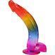 Фаллоимитатор Doc Johnson Crystal Jellies 9.5 Inch Dildo Rainbow 24,1 см - фото товара
