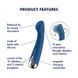 Satisfyer Spinning G-Spot 1 Blue - вибратор для точки G с ротацией - фото товара