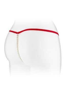 Трусики-стринги с жемчужной ниткой Fashion Secret VENUSINA Red S/M/L
