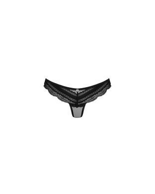 Трусики Obsessive Ivannes panties black S/M чорні