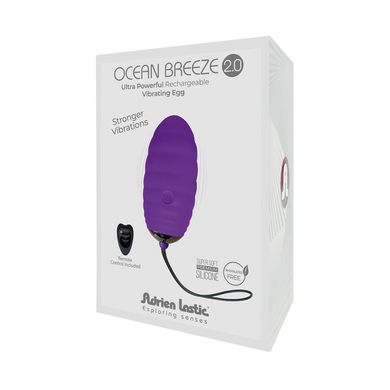 Віброяйце з пультом ДУ Adrien Lastic Ocean Breeze 2.0 Purple - фото