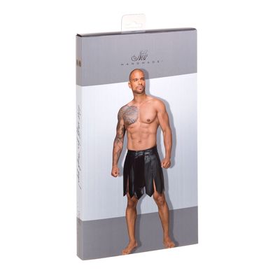 Чоловіча спідниця гладіатора Noir Handmade H053 Eco leather men's gladiator skirt XL