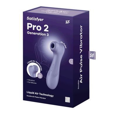 Satisfyer Pro 2 Generation 3 Lilac - вакуумний стимулятор клітора - фото