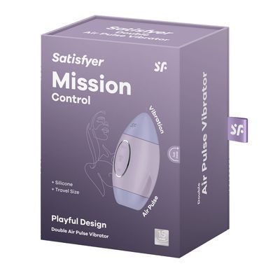Вакуумний вібратор Satisfyer Mission Control Violet - фото