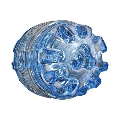 Сквозной мастурбатор для минета Fleshlight Quickshot Turbo Blue Ice - фото