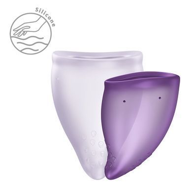 Набор менструальных чаш Fun Factory FUN CUP EXPLORE KIT Multicolored Violet (размер А + B) фиолетовый - фото