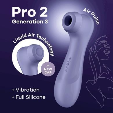 Satisfyer Pro 2 Generation 3 Lilac - вакуумний стимулятор клітора - фото