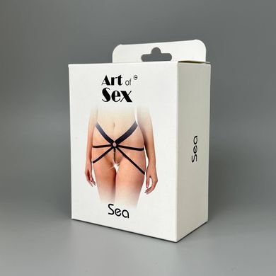 Сексуальні трусики з перлинами Art of Sex SEA XS-2XL чорні