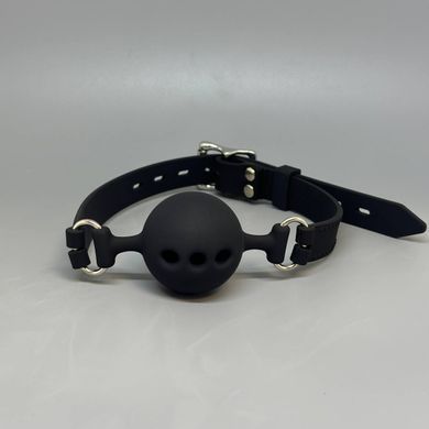 Кляп с силиконовым шариком Intimka Classic черный - фото