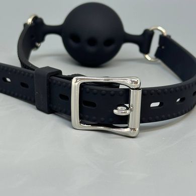 Кляп с силиконовым шариком Intimka Classic черный - фото