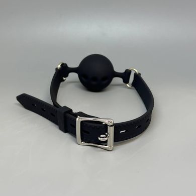 Кляп с силиконовым шариком Intimka Classic черный - фото