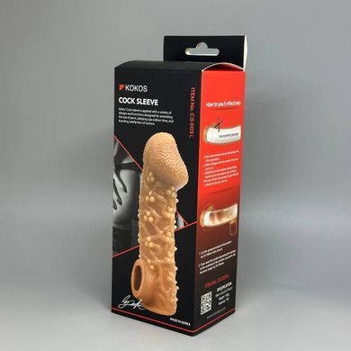 Насадка на член с отверстием для мошонки Kokos Cock Sleeve CS 009-L - фото