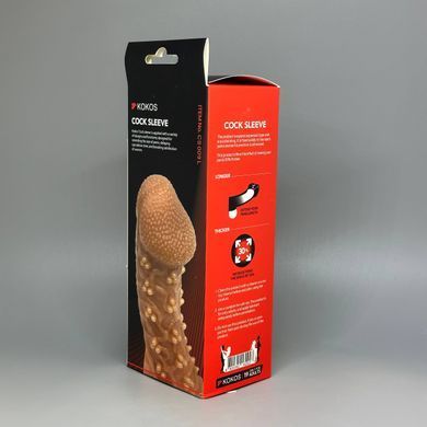 Насадка на член с отверстием для мошонки Kokos Cock Sleeve CS 009-L - фото