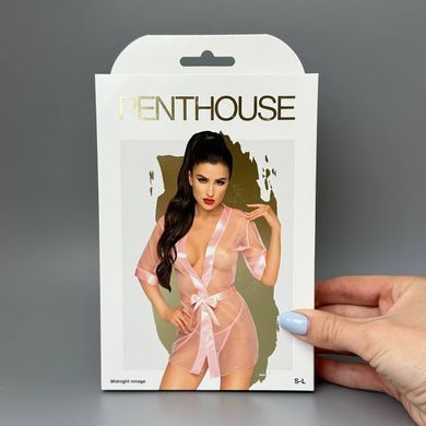 Комплект пеньюар и стринги Penthouse Midnight Mirage Rose S/L