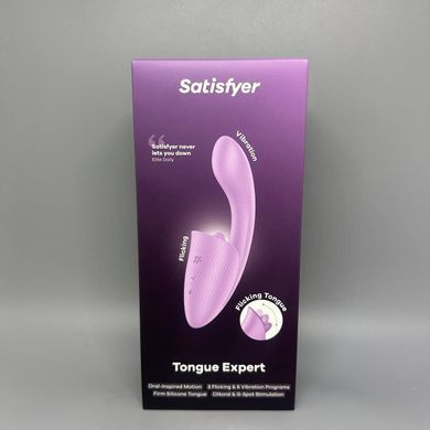 Вагінально-кліторальний вібратор із язичком Satisfyer Tongue Expert - фото