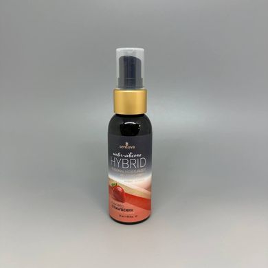 Водно-силіконова анальна змазка Sensuva Hybrid Strawberry 57 мл - фото