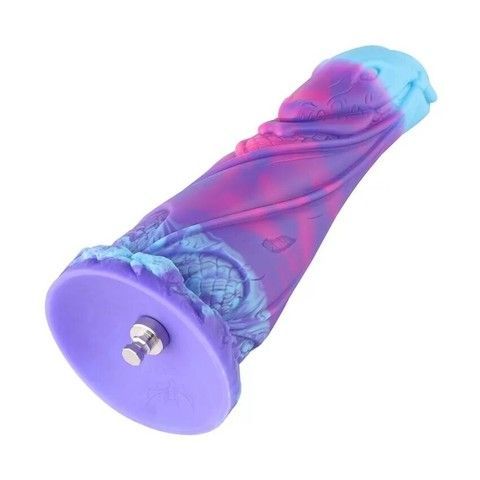 Фалоімітатор для секс-машин Hismith 7.48" Silicone Dildo HSA139 Monster Series, Фіолетовий