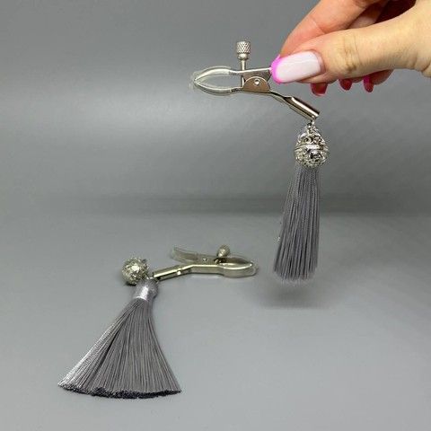 Зажимы для сосков Art of Sex Nipple Clamps Barocco Tassels - фото