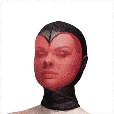 Маска серце Feral Feelings Hearts Mask Black/Red