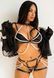 Эротический комплект с жемчугом Leg Avenue Faux Pearl Halter Harness S