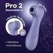 Satisfyer Pro 2 Generation 3 Lilac - вакуумний стимулятор клітора - фото товару