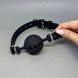 Кляп с силиконовым шариком Intimka Classic черный - фото товара