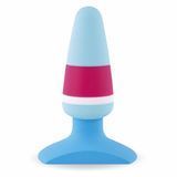 Анальная пробка FeelzToys Plugz Butt Blue 3,2 см - фото