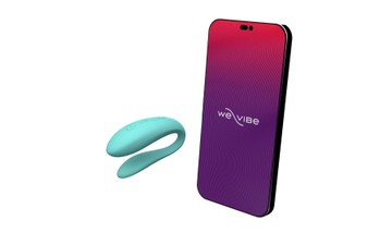 We Vibe Sync Lite Aqua - смарт-вибратор для пар - фото